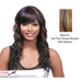 Rita Synthetic Wig,Two Tone Frost Blend Of Strawberry Blonde Layer Over With Dark Aurban Bottom