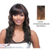 Rita Synthetic Wig,Two Tone Frost Blende Of Dark Aurburn Over Dark Honey Blonde Bottom