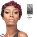 Iron Friendly Synthetic Wig_ Q Roberta,Two Tone Mix Of Off Black With 80 % Grey Roots And Grey Tips