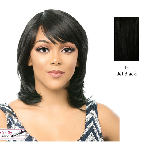 Futura Synthetic Quality Full Wig - Q-Sincere,Black