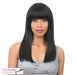 Slight Side Framed Cut Style With Heat Resistant Synthetic Wig - Raven,Off Black