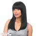 Slight Side Framed Cut Style With Heat Resistant Synthetic Wig - Raven,Off Black
