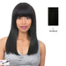 Slight Side Framed Cut Style With Heat Resistant Synthetic Wig - Raven,Black