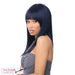 Slight Side Framed Cut Style With Heat Resistant Synthetic Wig - Raven,M1B/Royal Blue