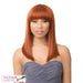 Slight Side Framed Cut Style With Heat Resistant Synthetic Wig - Raven,Vivid Copper