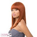 Slight Side Framed Cut Style With Heat Resistant Synthetic Wig - Raven,Vivid Copper