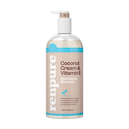 Renpure Coconut Cream and Vitamin E Nourishing Shampoo, 32 Oz.