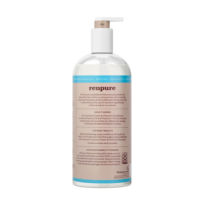 Renpure Coconut Cream and Vitamin E Nourishing Conditioner, 32 Oz.