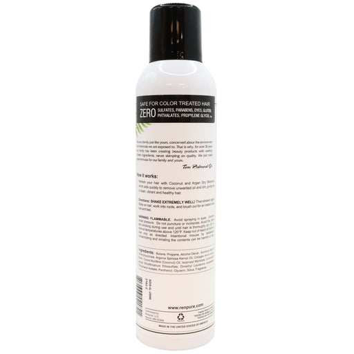 Renpure Solution Coconut and Argan Oil Dry Shampoo 5.75 Oz.