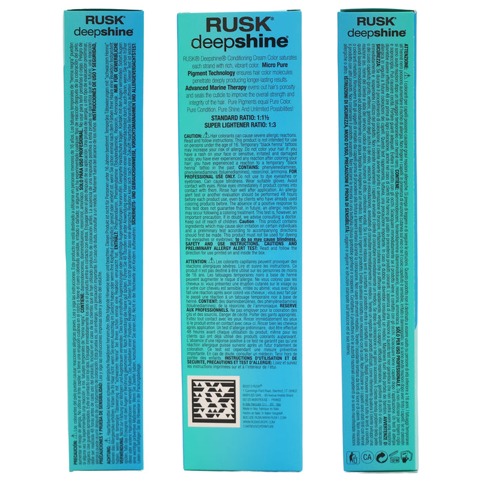 Rusk Deepshine Pure Pigments Hair Color 6.03NL Dark Blonde, 3.4 Oz.