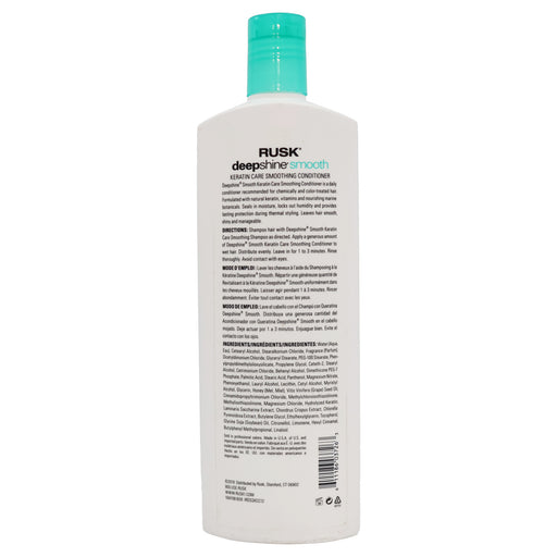 Rusk Deepshine Smooth Keratin Care Conditioner, 12 Oz.