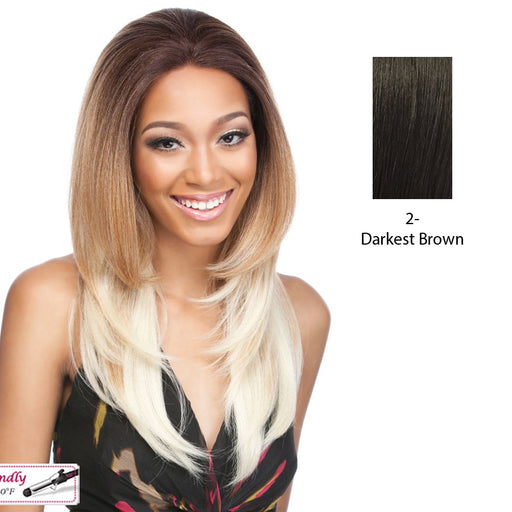 Remi Touch Rt11 Lace Front Wig,Darkest Brown