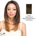 Remi Touch Rt9 Lace Front Wig,Darkest Brown Roots Tipped With Dark Brown And Light Auburn