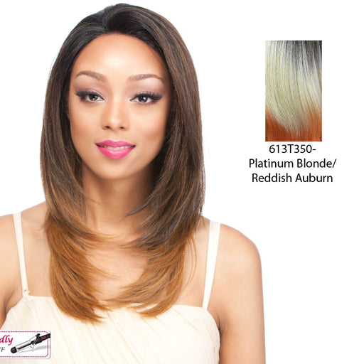 Remi Touch Rt9 Lace Front Wig,Platinum Blonde Tipped With Dark Strawberry Blonde