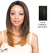 Remi Touch Rt9 Lace Front Wig,Off Black Base With Light Auburn Highlights