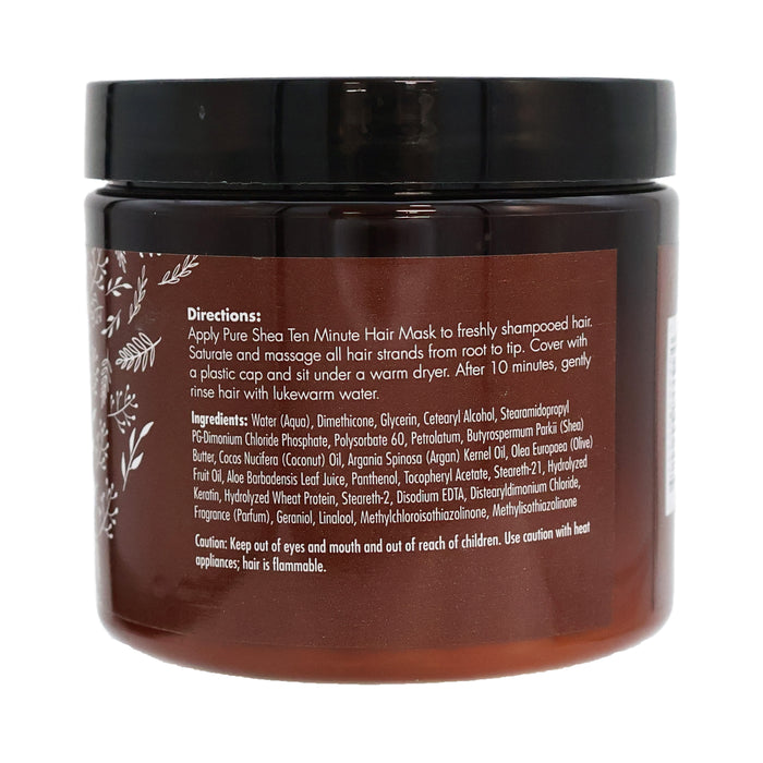 Softee Naturals Pure Shea Ten Minute Hair Mask, 16 Oz.
