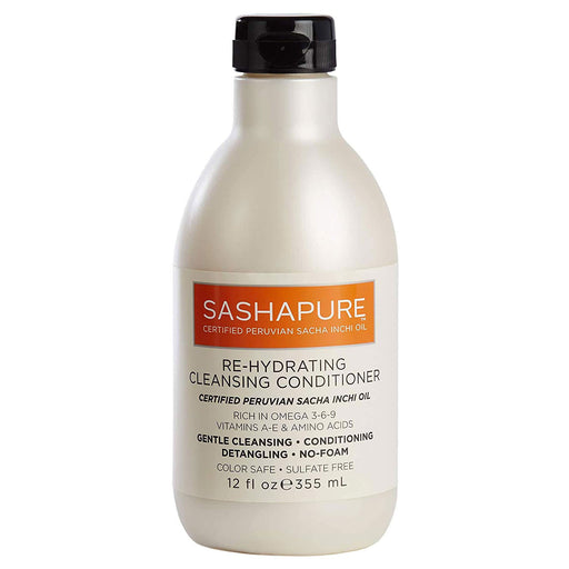Sashapure Conditioner, Cleansing, Re Hydrating 12 Oz