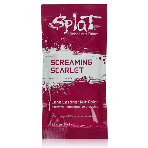 Splat Singles Hair Color Dye Foil Pack, Screaming Scarlet, 1.5 Oz.