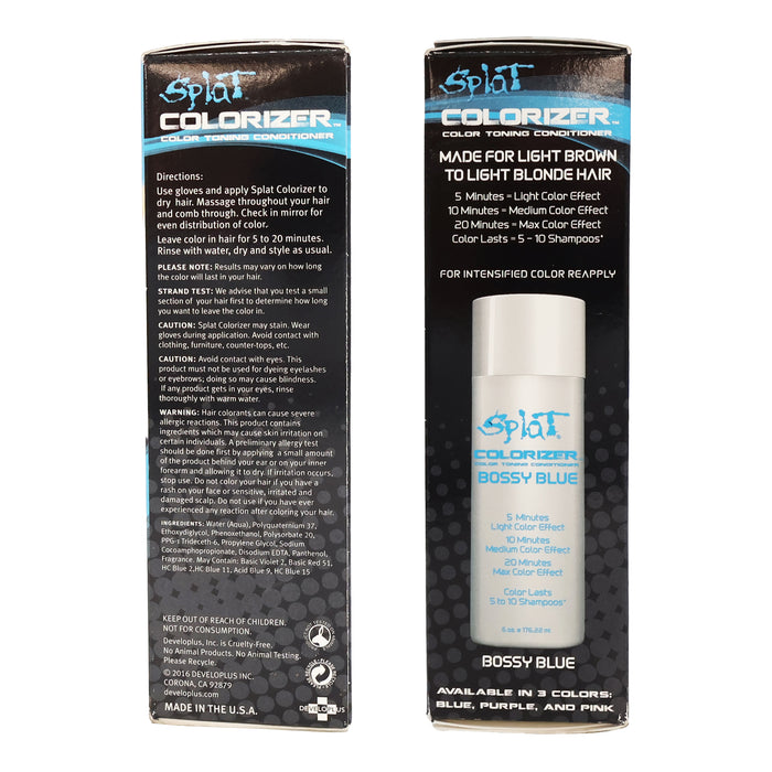 Splat Colorizer Color Toning Conditioner, Bossy Blue, 6 Oz.