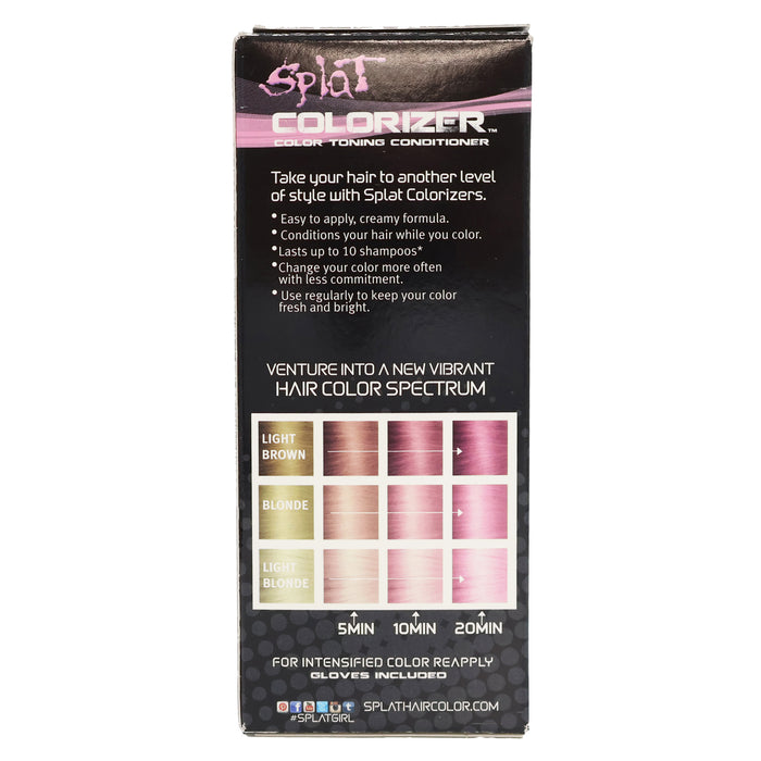 Splat Colorizer Color Toning Conditioner, Pushy Pink, 6 Oz.