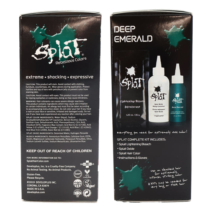 Splat Rebellious Colors Complete Kit Deep Emerald