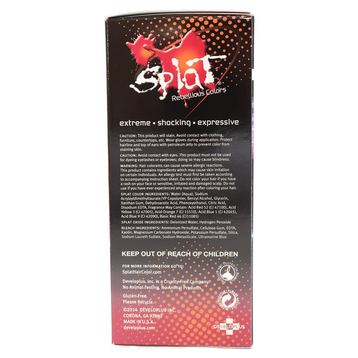 Splat Rebellious Colors Complete Kit, Ombre Fire 2 Colors, Red Ignite Hot Ember