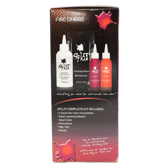 Splat Rebellious Colors Complete Kit, Ombre Fire 2 Colors, Red Ignite Hot Ember