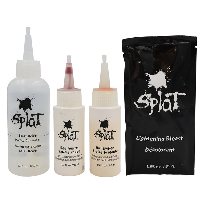 Splat Rebellious Colors Complete Kit, Ombre Fire 2 Colors, Red Ignite Hot Ember