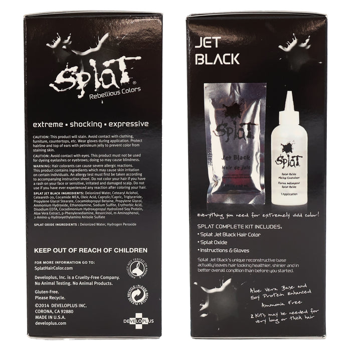 Splat Rebellious Colors Complete Kit Jet Black