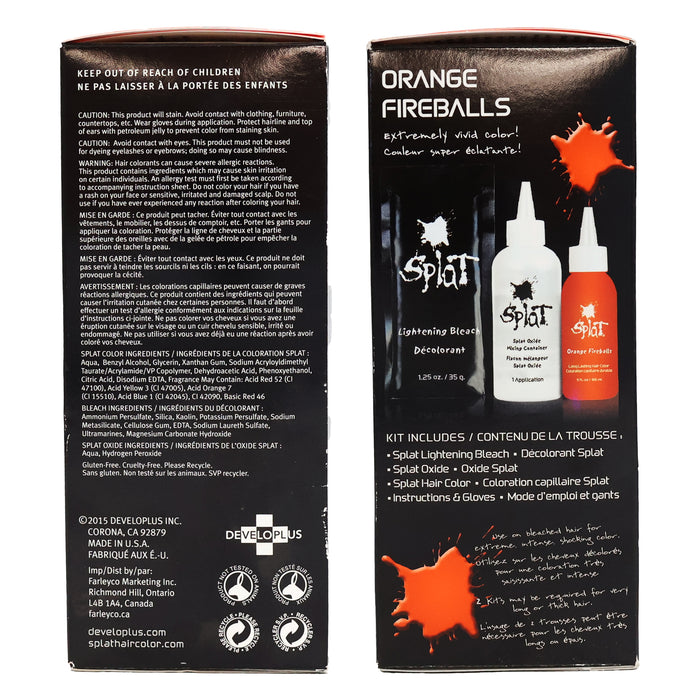 Splat Rebellious Colors Kit Orange Fireballs