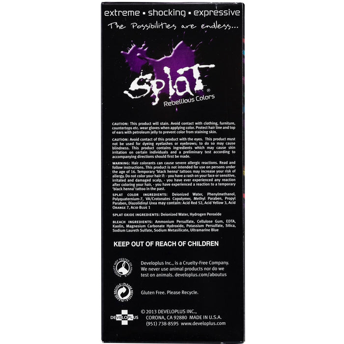 Splat Rebellious Colors Complete Kit Lusty Lavender