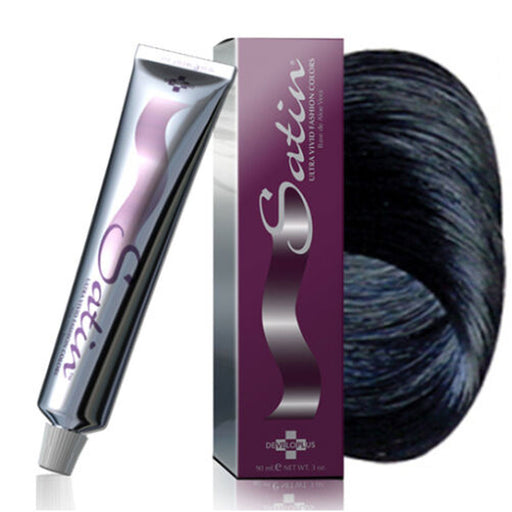 Satin Ultra Vivid Hair Color, Blue Black 3 Oz.