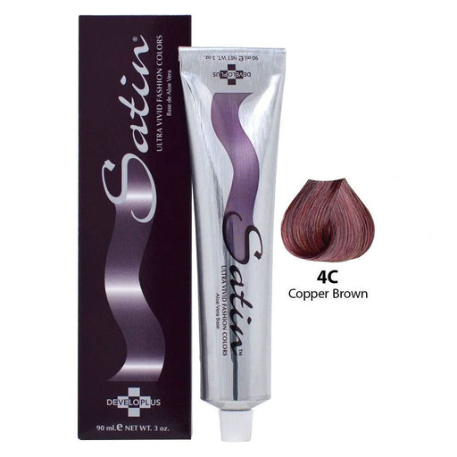 Satin Copper Brown Hair Color 4C 3 Oz