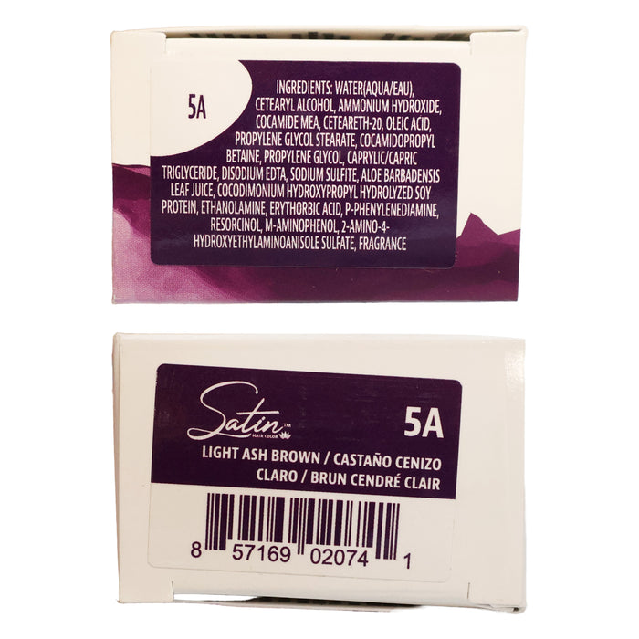 Satin Hair Color 5A Light Ash Brown, 3 Oz.