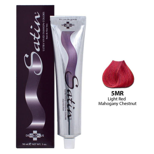Satin Hair Color 5Mr Light Red Mahogany Chestnut 3 Oz