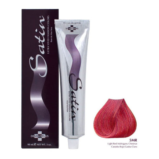 Satin Hair Color 5Mr Light Red Mahogany Chestnut 3 Oz