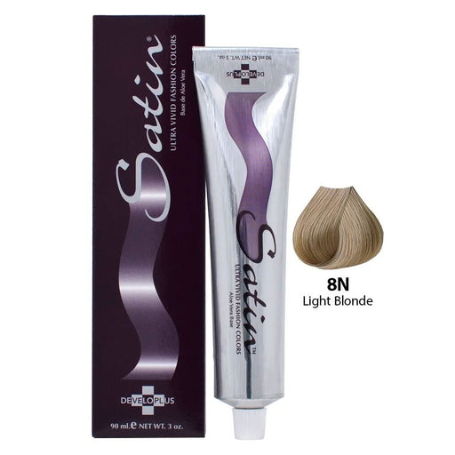 Developlus Satin, 8N Light Blonde 3 Oz Tube