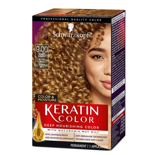 Schwarzkopf Keratin Color, Hair Color 9.0 Honey Blonde
