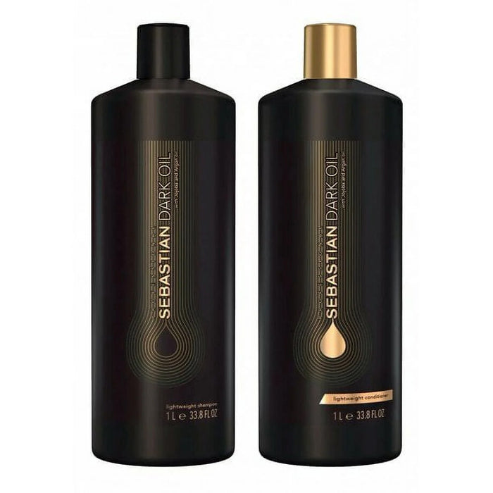 Sebastian Dark Oil Lightweight Shampoo, Conditioner Set, 33 oz