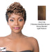 Synthetic Hair Iron Friendly Wig - Sekora,Streaked Blend Of Medium Brown, Strawberry Blonde, And Light Auburn