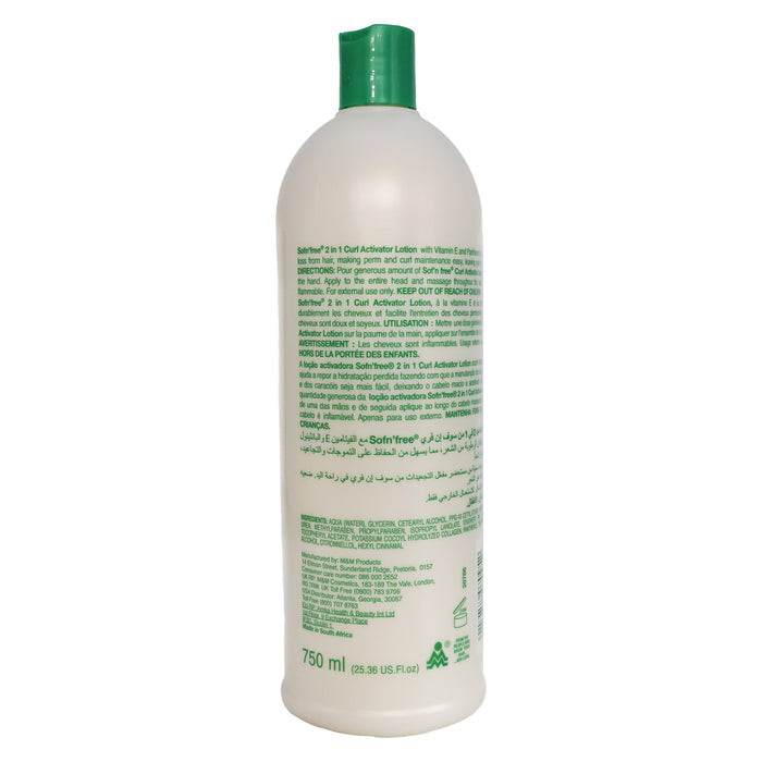 Sofn Free 2 In 1 Curl Activator Lotion, 25.36 Oz.
