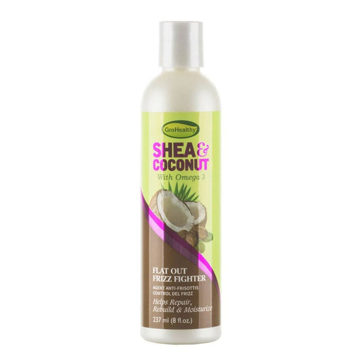 Grohealthy Shea & Coconut Flat Out Frizz Fighter 8 Ounce 8Oz Single