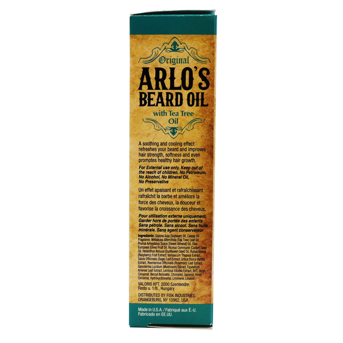 Arlo's Beard Oil with Tea Tree Oil 2.5 Oz.