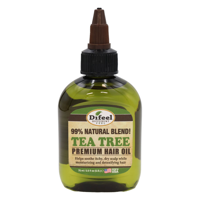 Difeel Premium Hair Oil Tea Tree, 2.5 Oz.