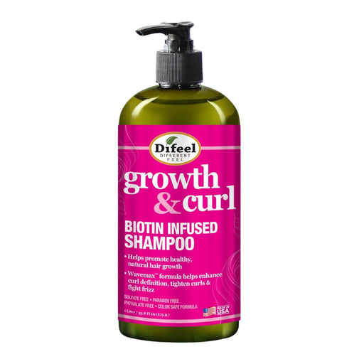 Difeel Growth and Curl Biotin Shampoo, 33 Oz.