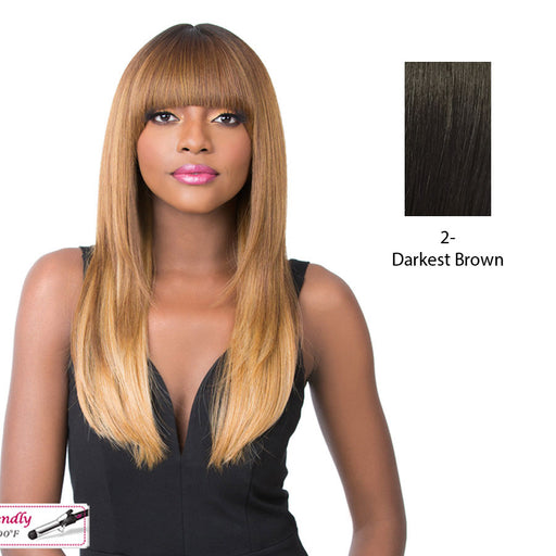 Synthetic 2020 Bang Wig - Sherry,Darkest Brown