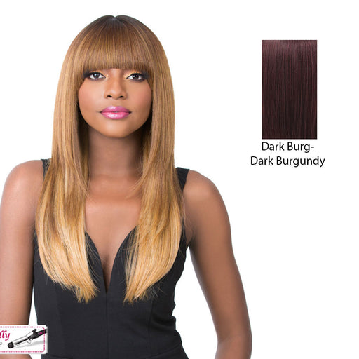 Synthetic 2020 Bang Wig - Sherry,Dark Burgundy