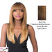 Synthetic 2020 Bang Wig - Sherry,Streaked Blend Of Medium Brown, Strawberry Blonde, And Light Auburn