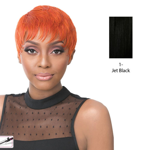 Iron Friendly Synthetic Wig - Simone,Black