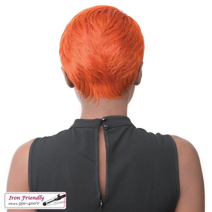 Iron Friendly Synthetic Wig - Simone,Copper Orange